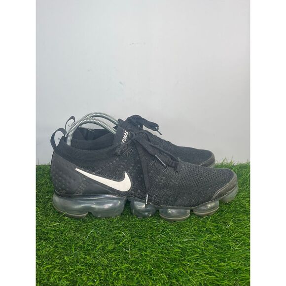 Nike Air VaporMax Flyknit 2 Triple Black Running Shoes Men’s Size 9.5 942842-001 main image 6